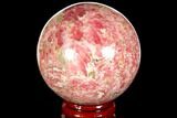 Polished Rhodochrosite Sphere - Argentina #114252-1
